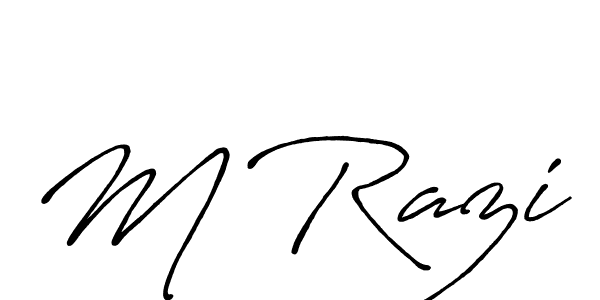 Also we have M Razi name is the best signature style. Create professional handwritten signature collection using Antro_Vectra_Bolder autograph style. M Razi signature style 7 images and pictures png