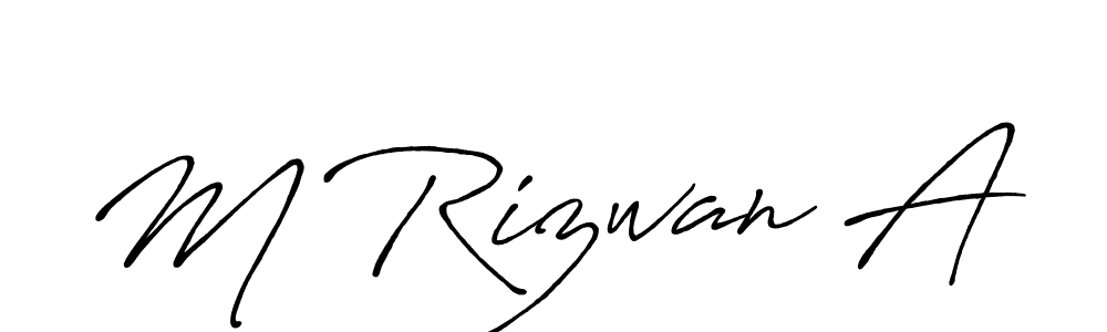 Best and Professional Signature Style for M Rizwan A. Antro_Vectra_Bolder Best Signature Style Collection. M Rizwan A signature style 7 images and pictures png