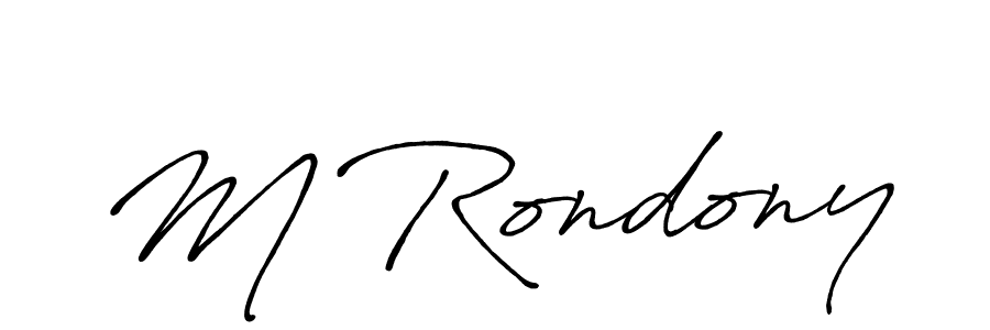 Once you've used our free online signature maker to create your best signature Antro_Vectra_Bolder style, it's time to enjoy all of the benefits that M Rondony name signing documents. M Rondony signature style 7 images and pictures png