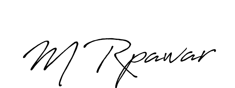 The best way (Antro_Vectra_Bolder) to make a short signature is to pick only two or three words in your name. The name M Rpawar include a total of six letters. For converting this name. M Rpawar signature style 7 images and pictures png