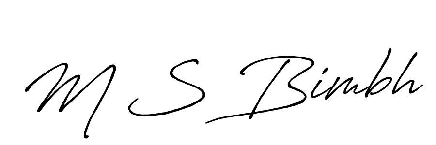 Make a beautiful signature design for name M S Bimbh. Use this online signature maker to create a handwritten signature for free. M S Bimbh signature style 7 images and pictures png