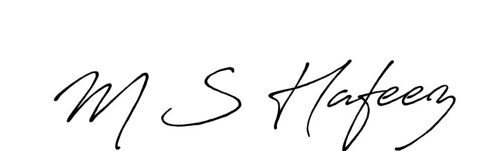 Also You can easily find your signature by using the search form. We will create M S Hafeez name handwritten signature images for you free of cost using Antro_Vectra_Bolder sign style. M S Hafeez signature style 7 images and pictures png