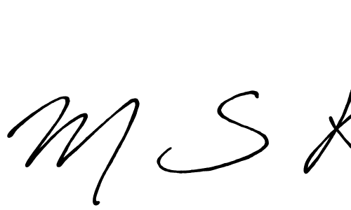 How to make M S K signature? Antro_Vectra_Bolder is a professional autograph style. Create handwritten signature for M S K name. M S K signature style 7 images and pictures png