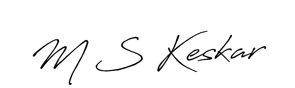 How to Draw M S Keskar signature style? Antro_Vectra_Bolder is a latest design signature styles for name M S Keskar. M S Keskar signature style 7 images and pictures png