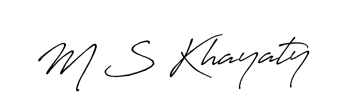 Antro_Vectra_Bolder is a professional signature style that is perfect for those who want to add a touch of class to their signature. It is also a great choice for those who want to make their signature more unique. Get M S Khayaty name to fancy signature for free. M S Khayaty signature style 7 images and pictures png