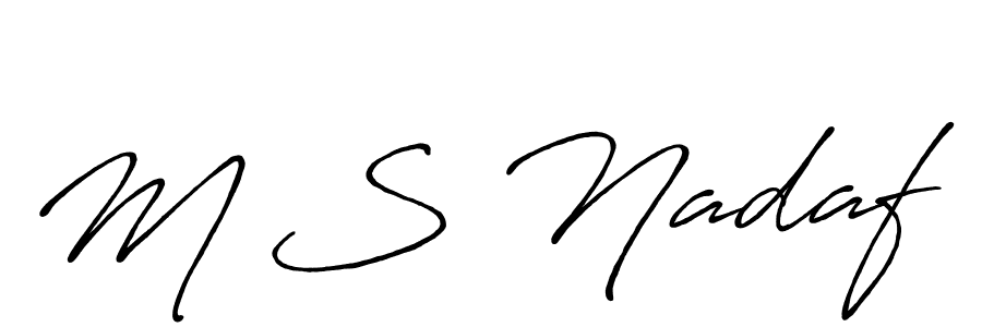 Similarly Antro_Vectra_Bolder is the best handwritten signature design. Signature creator online .You can use it as an online autograph creator for name M S Nadaf. M S Nadaf signature style 7 images and pictures png