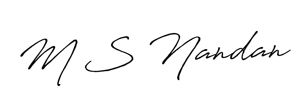 Best and Professional Signature Style for M S Nandan. Antro_Vectra_Bolder Best Signature Style Collection. M S Nandan signature style 7 images and pictures png