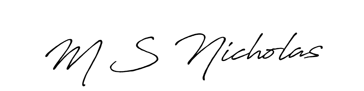 See photos of M S Nicholas official signature by Spectra . Check more albums & portfolios. Read reviews & check more about Antro_Vectra_Bolder font. M S Nicholas signature style 7 images and pictures png