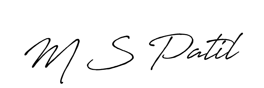 It looks lik you need a new signature style for name M S Patil. Design unique handwritten (Antro_Vectra_Bolder) signature with our free signature maker in just a few clicks. M S Patil signature style 7 images and pictures png