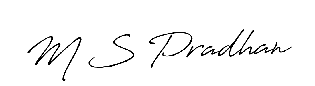 Make a beautiful signature design for name M S Pradhan. Use this online signature maker to create a handwritten signature for free. M S Pradhan signature style 7 images and pictures png