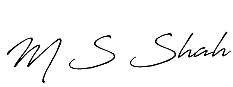 Make a beautiful signature design for name M S Shah. Use this online signature maker to create a handwritten signature for free. M S Shah signature style 7 images and pictures png