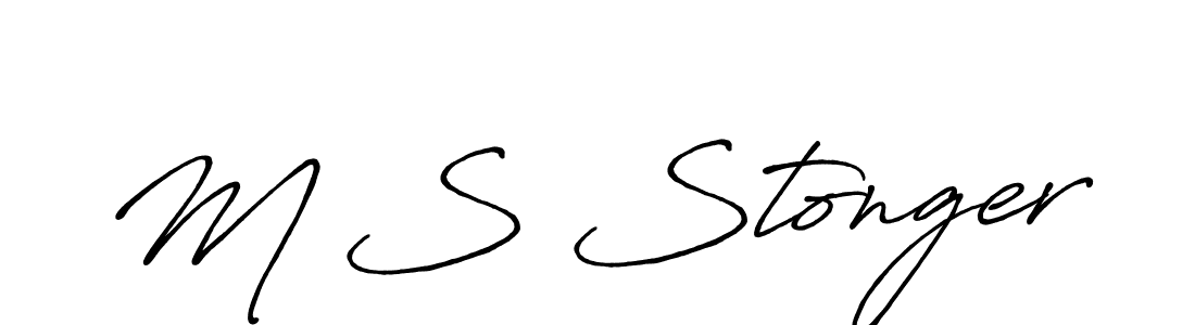 The best way (Antro_Vectra_Bolder) to make a short signature is to pick only two or three words in your name. The name M S Stonger include a total of six letters. For converting this name. M S Stonger signature style 7 images and pictures png