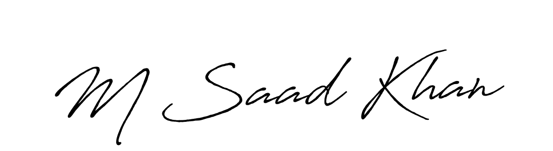 This is the best signature style for the M Saad Khan name. Also you like these signature font (Antro_Vectra_Bolder). Mix name signature. M Saad Khan signature style 7 images and pictures png