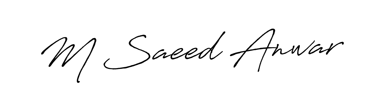 if you are searching for the best signature style for your name M Saeed Anwar. so please give up your signature search. here we have designed multiple signature styles  using Antro_Vectra_Bolder. M Saeed Anwar signature style 7 images and pictures png