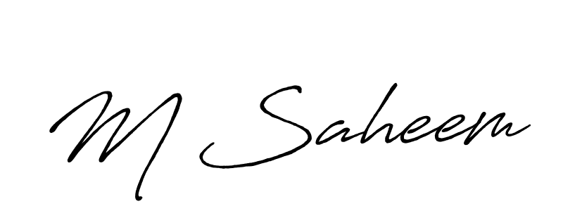 Best and Professional Signature Style for M Saheem. Antro_Vectra_Bolder Best Signature Style Collection. M Saheem signature style 7 images and pictures png