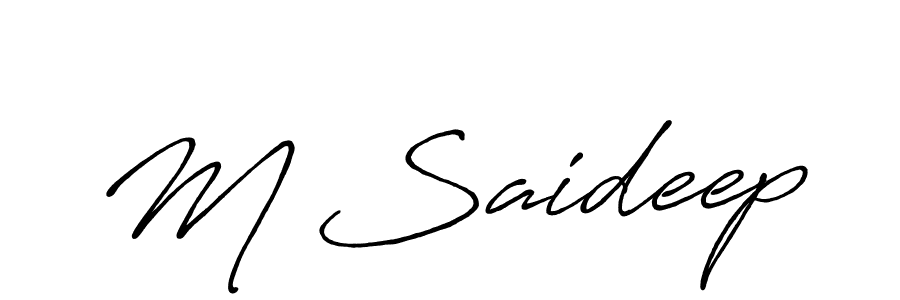 Best and Professional Signature Style for M Saideep. Antro_Vectra_Bolder Best Signature Style Collection. M Saideep signature style 7 images and pictures png