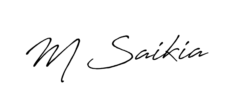 You should practise on your own different ways (Antro_Vectra_Bolder) to write your name (M Saikia) in signature. don't let someone else do it for you. M Saikia signature style 7 images and pictures png