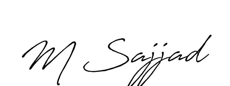 You can use this online signature creator to create a handwritten signature for the name M Sajjad. This is the best online autograph maker. M Sajjad signature style 7 images and pictures png