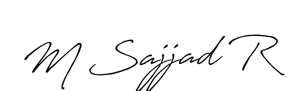 How to Draw M Sajjad R signature style? Antro_Vectra_Bolder is a latest design signature styles for name M Sajjad R. M Sajjad R signature style 7 images and pictures png