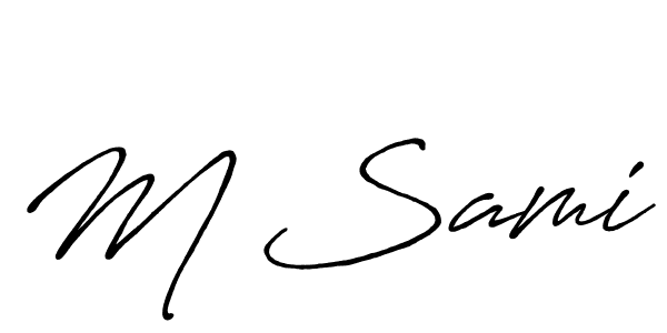 Once you've used our free online signature maker to create your best signature Antro_Vectra_Bolder style, it's time to enjoy all of the benefits that M Sami name signing documents. M Sami signature style 7 images and pictures png