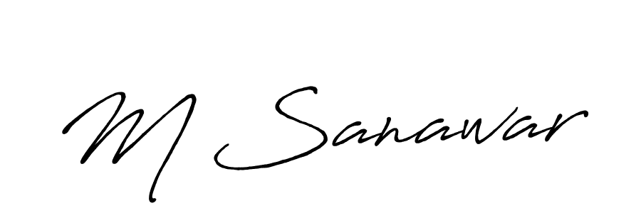 if you are searching for the best signature style for your name M Sanawar. so please give up your signature search. here we have designed multiple signature styles  using Antro_Vectra_Bolder. M Sanawar signature style 7 images and pictures png