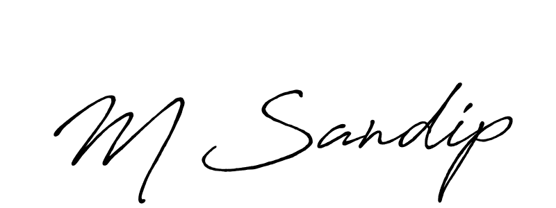 Here are the top 10 professional signature styles for the name M Sandip. These are the best autograph styles you can use for your name. M Sandip signature style 7 images and pictures png