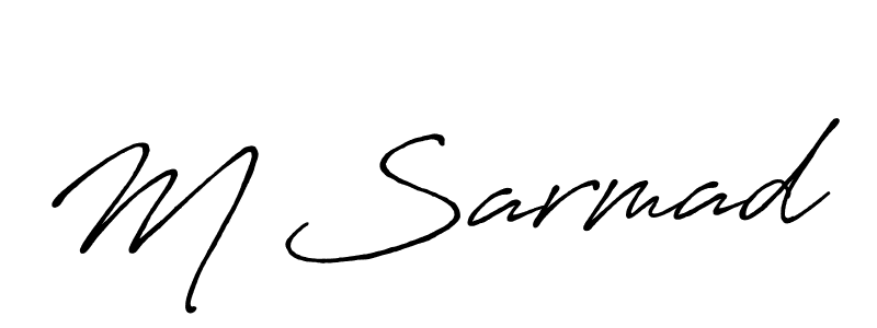 How to Draw M Sarmad signature style? Antro_Vectra_Bolder is a latest design signature styles for name M Sarmad. M Sarmad signature style 7 images and pictures png