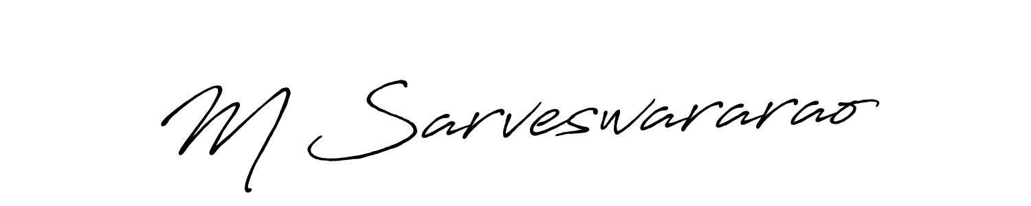 M Sarveswararao stylish signature style. Best Handwritten Sign (Antro_Vectra_Bolder) for my name. Handwritten Signature Collection Ideas for my name M Sarveswararao. M Sarveswararao signature style 7 images and pictures png
