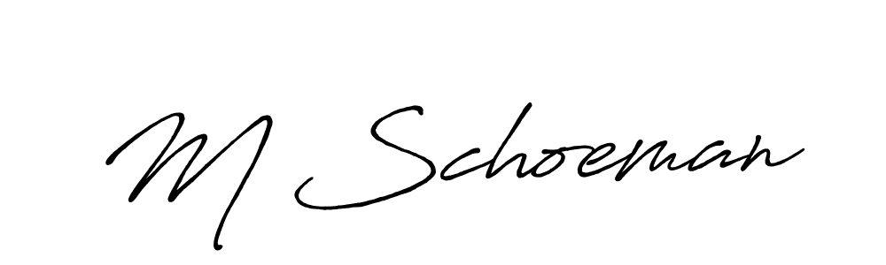 It looks lik you need a new signature style for name M Schoeman. Design unique handwritten (Antro_Vectra_Bolder) signature with our free signature maker in just a few clicks. M Schoeman signature style 7 images and pictures png
