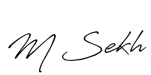 Once you've used our free online signature maker to create your best signature Antro_Vectra_Bolder style, it's time to enjoy all of the benefits that M Sekh name signing documents. M Sekh signature style 7 images and pictures png