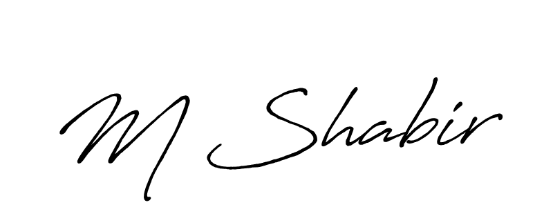 M Shabir stylish signature style. Best Handwritten Sign (Antro_Vectra_Bolder) for my name. Handwritten Signature Collection Ideas for my name M Shabir. M Shabir signature style 7 images and pictures png