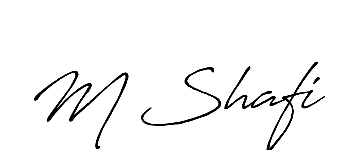 Also You can easily find your signature by using the search form. We will create M Shafi name handwritten signature images for you free of cost using Antro_Vectra_Bolder sign style. M Shafi signature style 7 images and pictures png