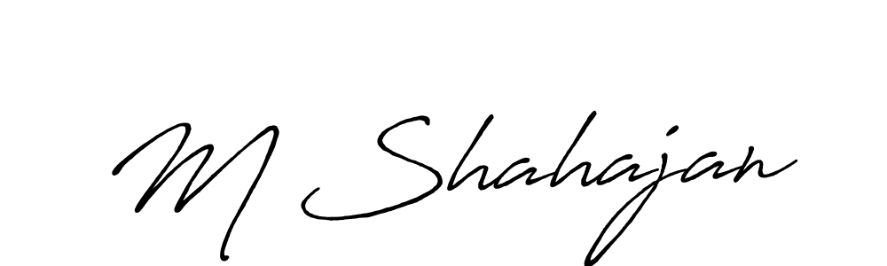 Similarly Antro_Vectra_Bolder is the best handwritten signature design. Signature creator online .You can use it as an online autograph creator for name M Shahajan. M Shahajan signature style 7 images and pictures png