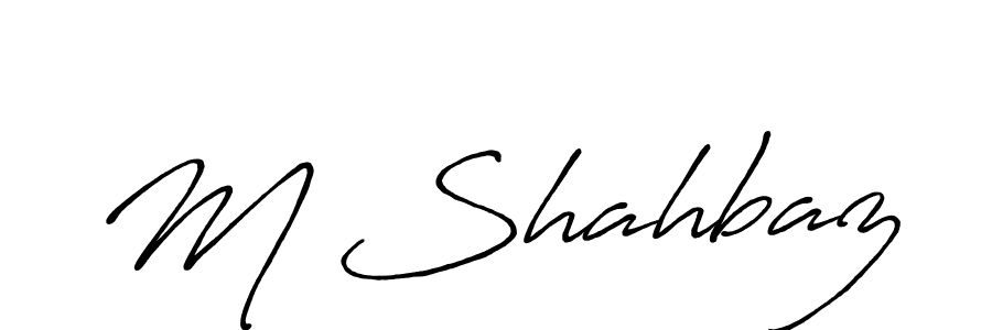 Also You can easily find your signature by using the search form. We will create M Shahbaz name handwritten signature images for you free of cost using Antro_Vectra_Bolder sign style. M Shahbaz signature style 7 images and pictures png