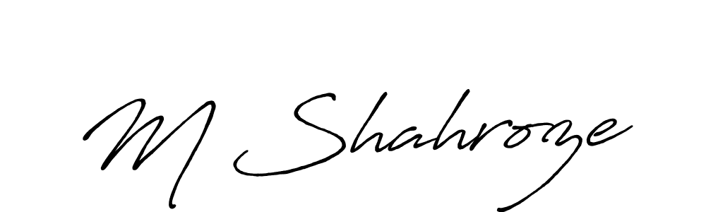 Make a short M Shahroze signature style. Manage your documents anywhere anytime using Antro_Vectra_Bolder. Create and add eSignatures, submit forms, share and send files easily. M Shahroze signature style 7 images and pictures png