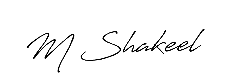 This is the best signature style for the M Shakeel name. Also you like these signature font (Antro_Vectra_Bolder). Mix name signature. M Shakeel signature style 7 images and pictures png