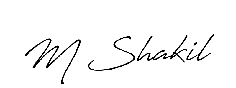 It looks lik you need a new signature style for name M Shakil. Design unique handwritten (Antro_Vectra_Bolder) signature with our free signature maker in just a few clicks. M Shakil signature style 7 images and pictures png