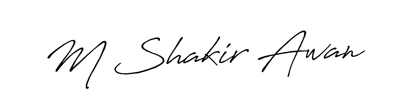 Once you've used our free online signature maker to create your best signature Antro_Vectra_Bolder style, it's time to enjoy all of the benefits that M Shakir Awan name signing documents. M Shakir Awan signature style 7 images and pictures png