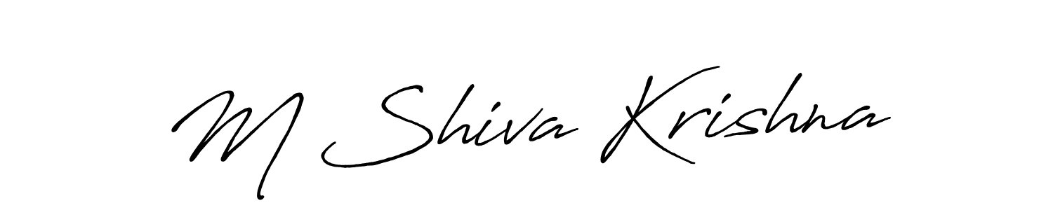 Also we have M Shiva Krishna name is the best signature style. Create professional handwritten signature collection using Antro_Vectra_Bolder autograph style. M Shiva Krishna signature style 7 images and pictures png