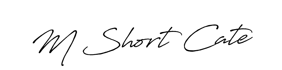 Antro_Vectra_Bolder is a professional signature style that is perfect for those who want to add a touch of class to their signature. It is also a great choice for those who want to make their signature more unique. Get M Short Cate name to fancy signature for free. M Short Cate signature style 7 images and pictures png