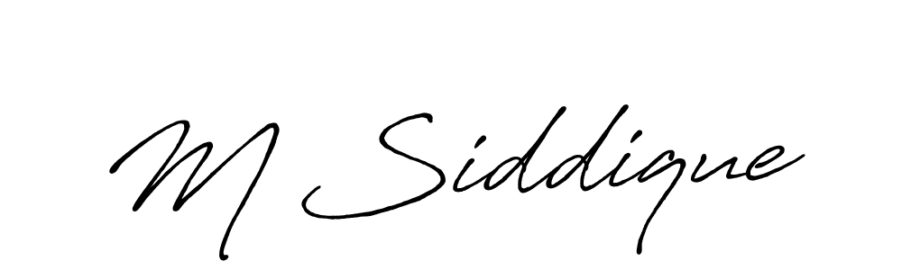 Also we have M Siddique name is the best signature style. Create professional handwritten signature collection using Antro_Vectra_Bolder autograph style. M Siddique signature style 7 images and pictures png