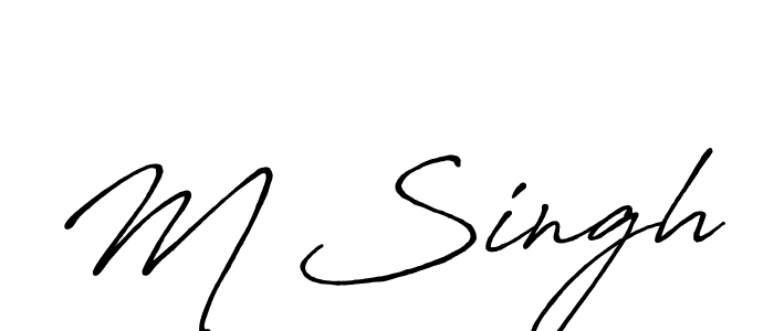 Antro_Vectra_Bolder is a professional signature style that is perfect for those who want to add a touch of class to their signature. It is also a great choice for those who want to make their signature more unique. Get M Singh name to fancy signature for free. M Singh signature style 7 images and pictures png