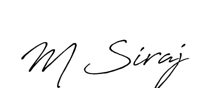 How to Draw M Siraj signature style? Antro_Vectra_Bolder is a latest design signature styles for name M Siraj. M Siraj signature style 7 images and pictures png