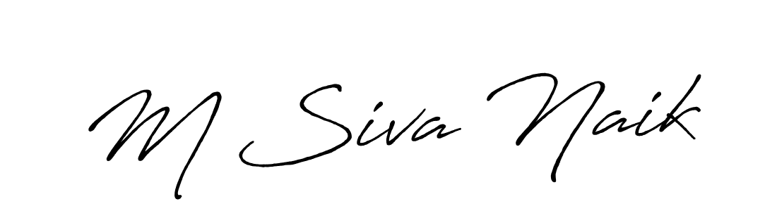 This is the best signature style for the M Siva Naik name. Also you like these signature font (Antro_Vectra_Bolder). Mix name signature. M Siva Naik signature style 7 images and pictures png