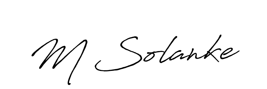 You should practise on your own different ways (Antro_Vectra_Bolder) to write your name (M Solanke) in signature. don't let someone else do it for you. M Solanke signature style 7 images and pictures png