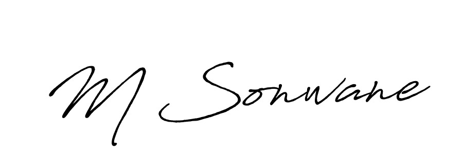 It looks lik you need a new signature style for name M Sonwane. Design unique handwritten (Antro_Vectra_Bolder) signature with our free signature maker in just a few clicks. M Sonwane signature style 7 images and pictures png