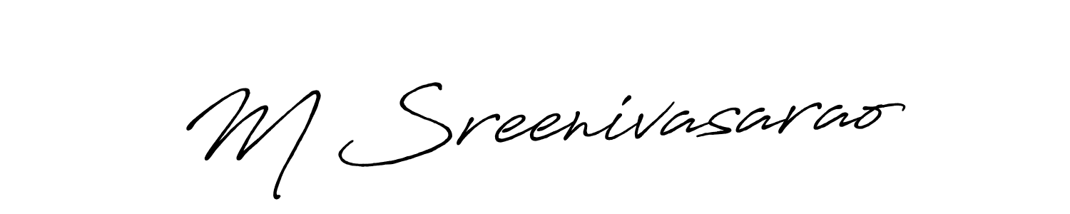 Also You can easily find your signature by using the search form. We will create M Sreenivasarao name handwritten signature images for you free of cost using Antro_Vectra_Bolder sign style. M Sreenivasarao signature style 7 images and pictures png
