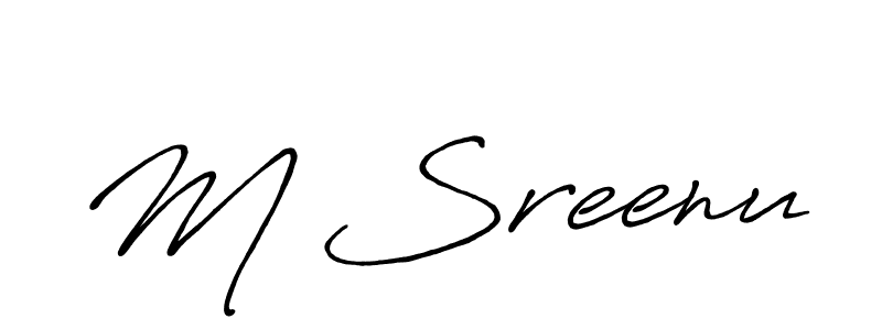 Make a short M Sreenu signature style. Manage your documents anywhere anytime using Antro_Vectra_Bolder. Create and add eSignatures, submit forms, share and send files easily. M Sreenu signature style 7 images and pictures png