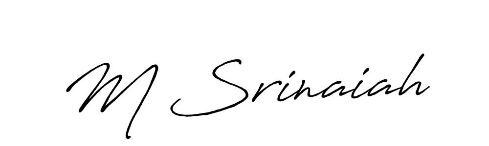 It looks lik you need a new signature style for name M Srinaiah. Design unique handwritten (Antro_Vectra_Bolder) signature with our free signature maker in just a few clicks. M Srinaiah signature style 7 images and pictures png