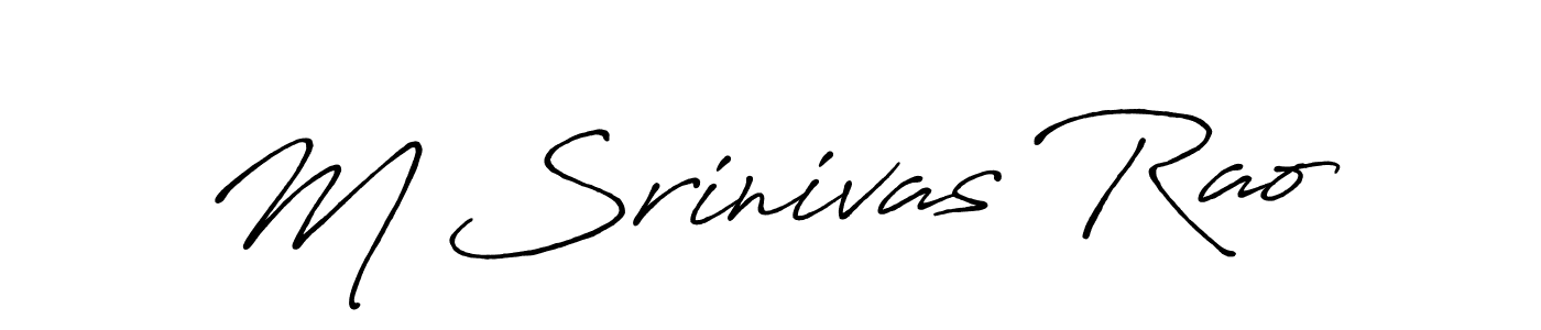 if you are searching for the best signature style for your name M Srinivas Rao. so please give up your signature search. here we have designed multiple signature styles  using Antro_Vectra_Bolder. M Srinivas Rao signature style 7 images and pictures png